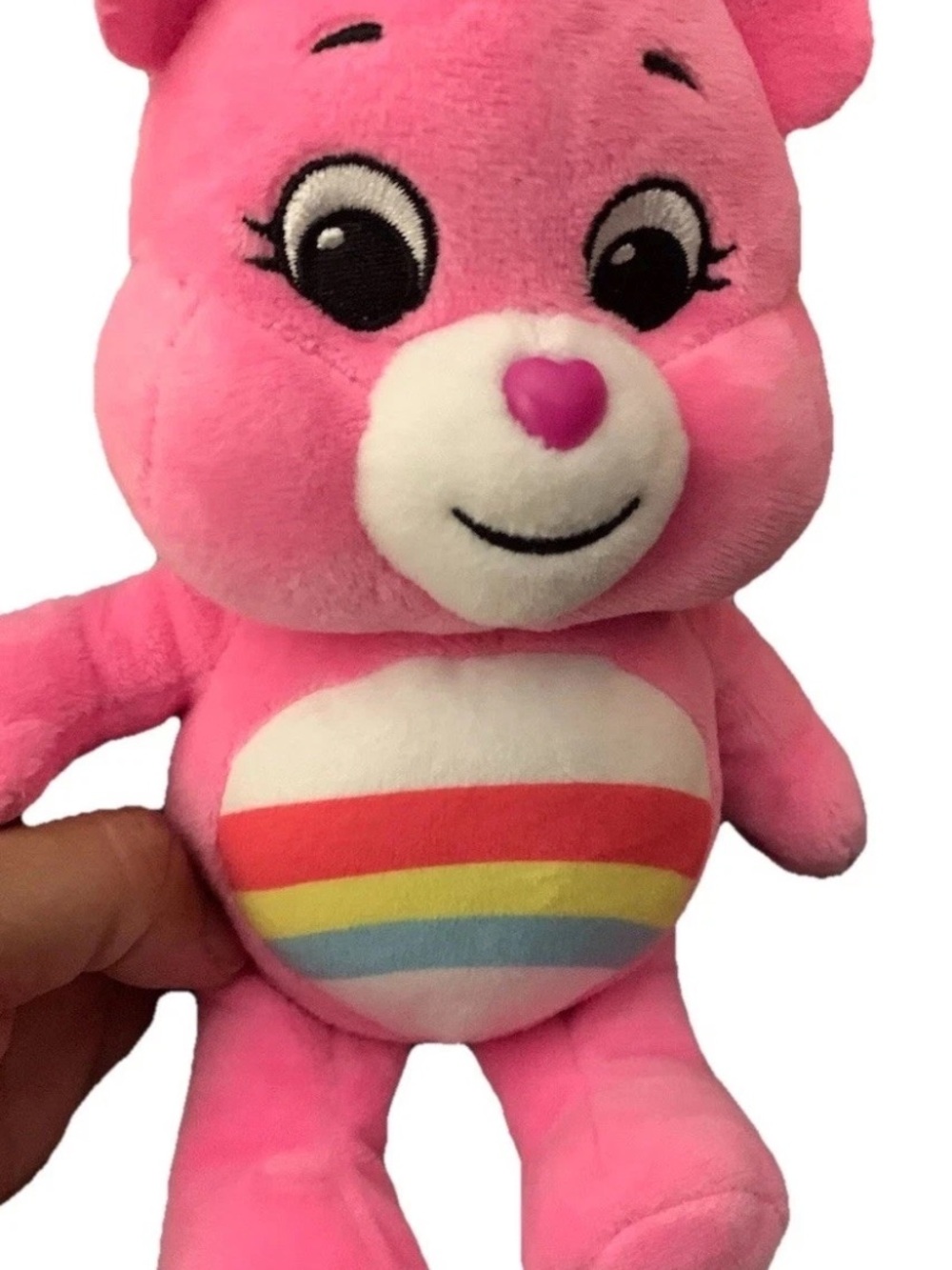 Care Bears Pink Rainbow Belly Plush Bear